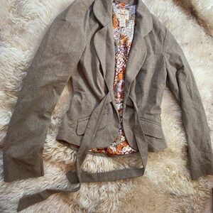 Frankie B. Beige Two Piece Suit